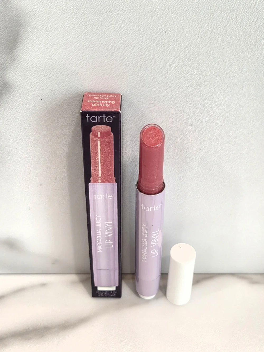 TARTE Maracuja Juicy Lip Vinyl In Shimmering Pink Lily (Rosy Pink) - NIB